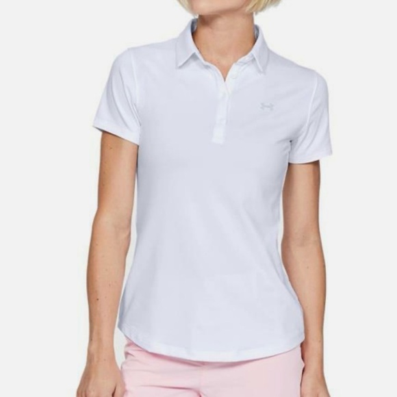 Under Armour Tops - NWT Under Armour Heat Gear Women's White Golf Polo Shirt M UPF 50